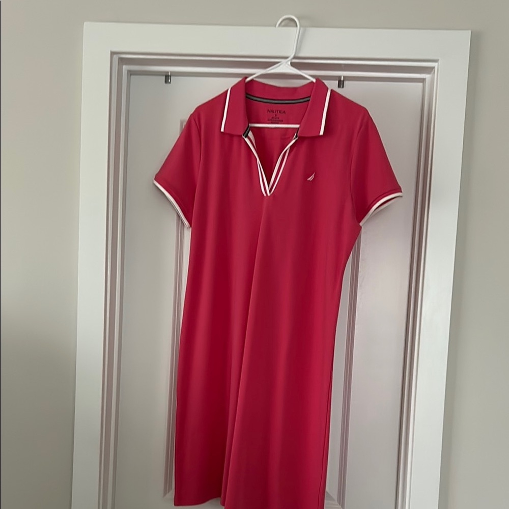 Nautica Women's hot pink Polo Dress